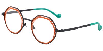 Prescription Glasses 23227 Black Red