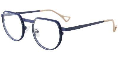 Geometric Prescription Glasses 23230 Blue