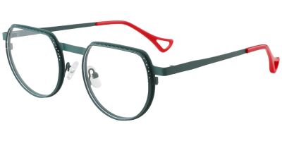  Geometric Prescription Glasses 23230 Red