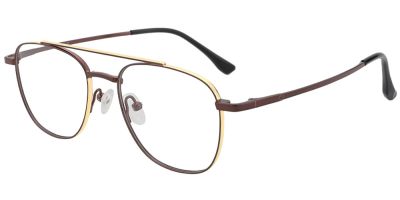 Titanium Prescription Glasses 26021 Brown