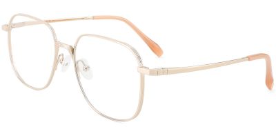 Titanium Prescription Glasses 26033 Gold