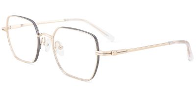 Titanium Prescription Glasses 26037 Gold
