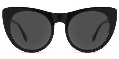 Cat Eye Prescription Sunglasses 31077 Black Green