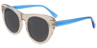 Cat Eye Prescription Sunglasses 31077 Cream Blue