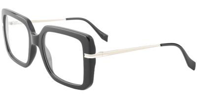 Square Prescription Glasses 35009 Black