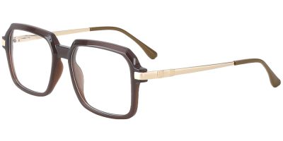 Square Prescription Glasses 35012 Brown