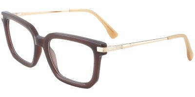 Rectangle Prescription Glasses 35014 Brown
