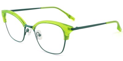 Cat Eye Prescription Glasses 35039 Green