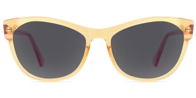 Cat Eye Prescription Sunglasses 39003 Yellow Red