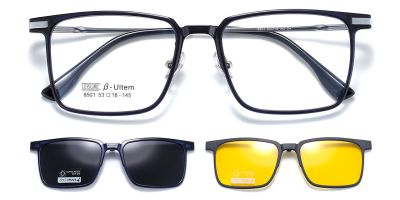 Magnetic Clip-On Sunglasses 8501 Black