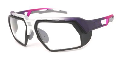 XQ617 Prescription Safety  Glasses Black Purple - ANSI Z87.1 Certified