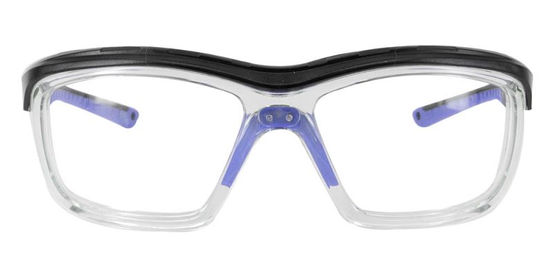 S007 Prescription Safety Glasses Black Blue - ANSI Z87.1