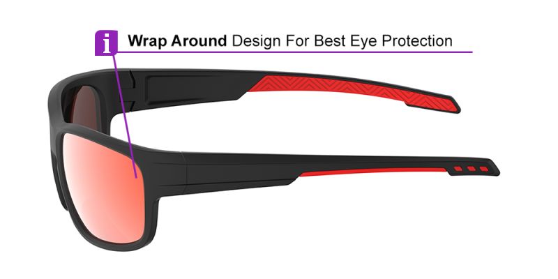 KA0204 Black Prescription Sports Sunglasses