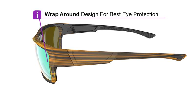 KA0306 Tortoise Prescription Sports Sunglasses  - Baseball, Cycling and Running Glasses