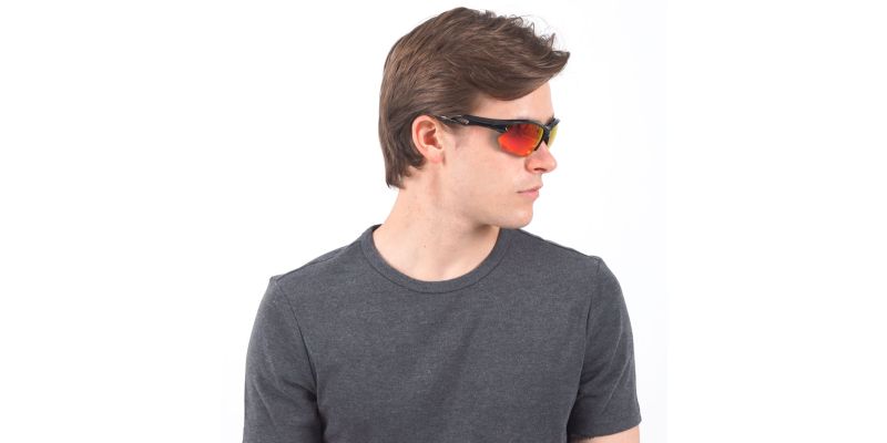 Prescription Safety Glasses Y135 Black Blue