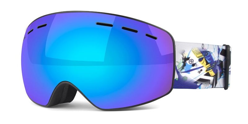 H020 Kids and Youth Prescription Ski and Snowboard Goggles Blue