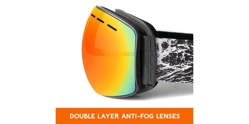 H020 Kids and Youth Prescription Ski and Snowboard Goggles Blue