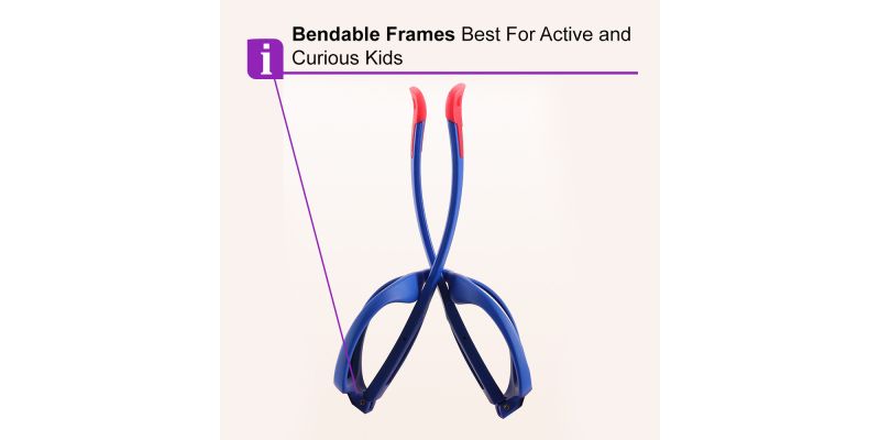 Kids Prescription Sports Glasses 705 Orange