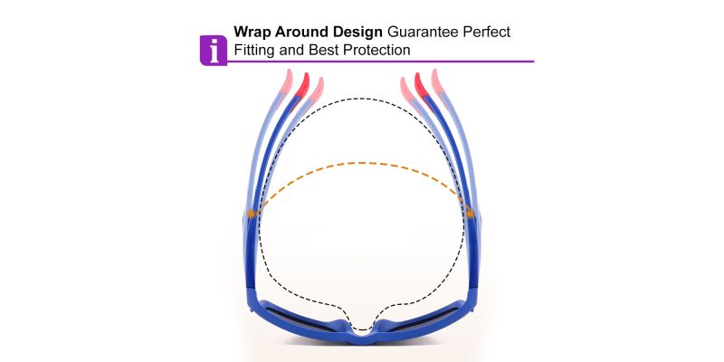 Kids Prescription Sports Glasses 705 Orange