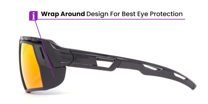 XQ617 Prescription Sports Glasses Black