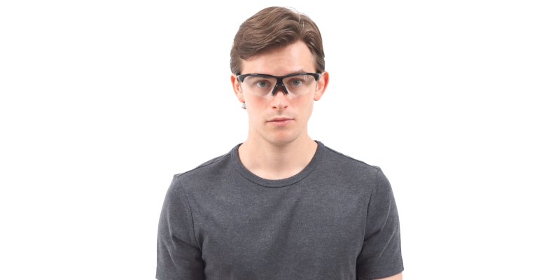 XQ643 Prescription Safety Glasses Black - ANSI Z87.1 Certified - Non Insert Rx Lenses